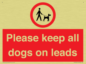 Please keep all dogs on leads